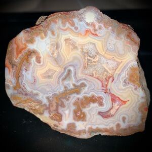 🪨Crazy Lace Agate Slab | Natural Banded Chalcedony | Raw Polished Face